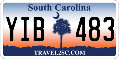 SC license plate YIB483