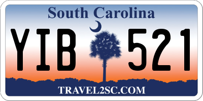 SC license plate YIB521