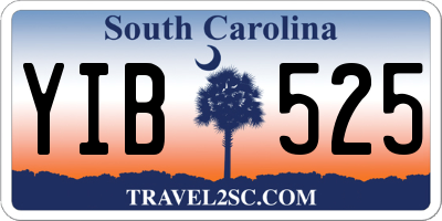 SC license plate YIB525