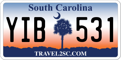 SC license plate YIB531
