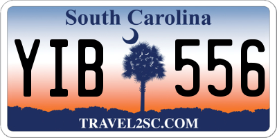 SC license plate YIB556
