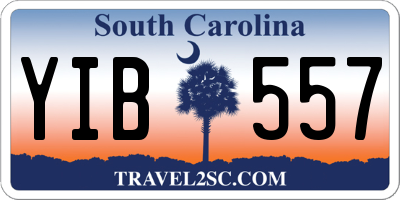 SC license plate YIB557