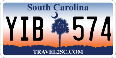 SC license plate YIB574