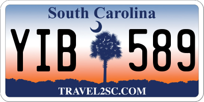 SC license plate YIB589