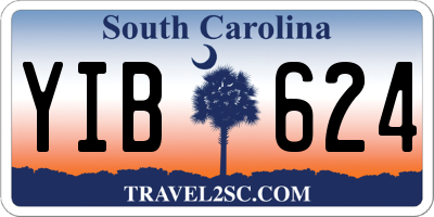 SC license plate YIB624