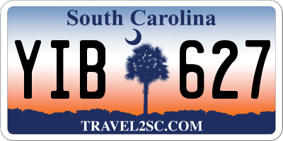 SC license plate YIB627