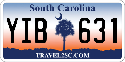 SC license plate YIB631
