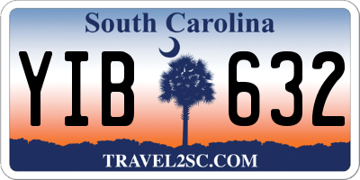 SC license plate YIB632