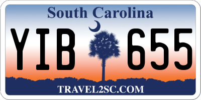 SC license plate YIB655