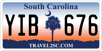 SC license plate YIB676