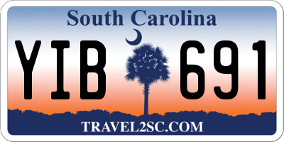 SC license plate YIB691