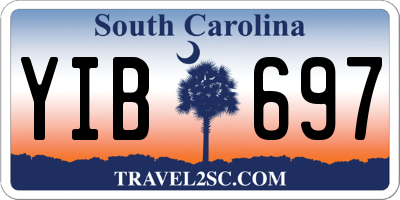 SC license plate YIB697