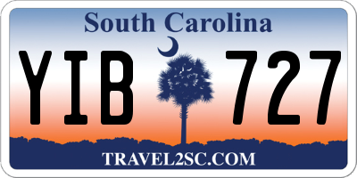 SC license plate YIB727