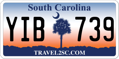 SC license plate YIB739
