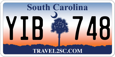 SC license plate YIB748