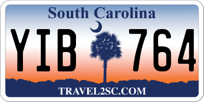 SC license plate YIB764