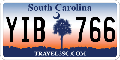 SC license plate YIB766