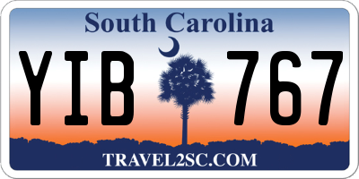 SC license plate YIB767