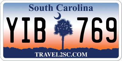 SC license plate YIB769