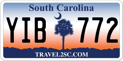 SC license plate YIB772