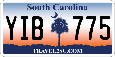 SC license plate YIB775