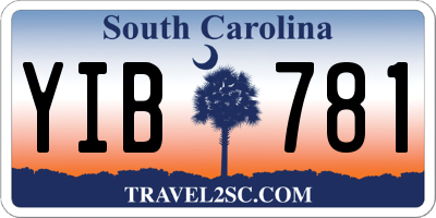 SC license plate YIB781