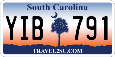 SC license plate YIB791