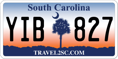 SC license plate YIB827