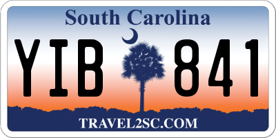 SC license plate YIB841