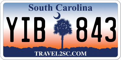 SC license plate YIB843