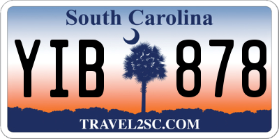 SC license plate YIB878