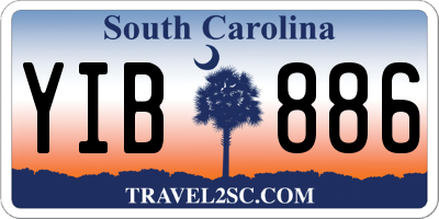 SC license plate YIB886