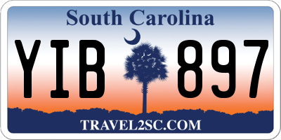 SC license plate YIB897