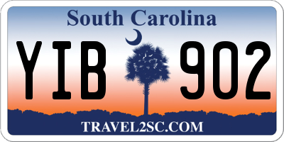 SC license plate YIB902