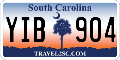 SC license plate YIB904