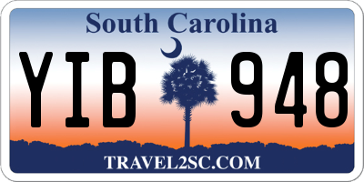 SC license plate YIB948