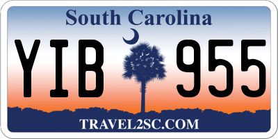 SC license plate YIB955