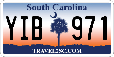 SC license plate YIB971