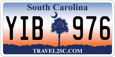 SC license plate YIB976