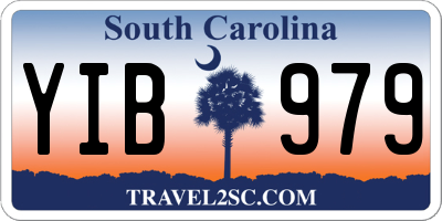 SC license plate YIB979