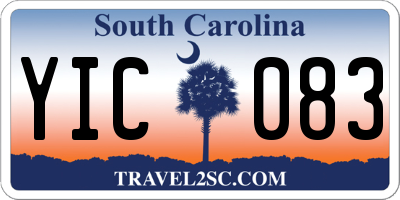 SC license plate YIC083