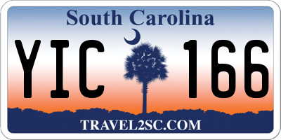SC license plate YIC166