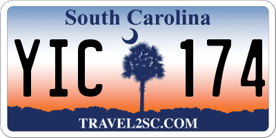 SC license plate YIC174
