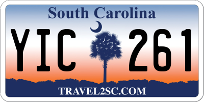 SC license plate YIC261