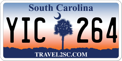SC license plate YIC264