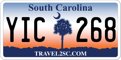 SC license plate YIC268