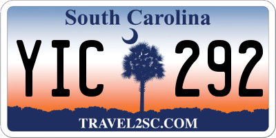 SC license plate YIC292