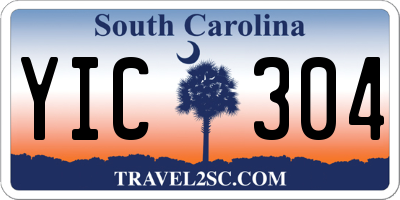 SC license plate YIC304