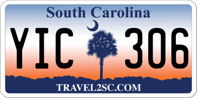 SC license plate YIC306