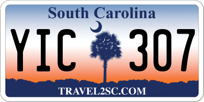 SC license plate YIC307
